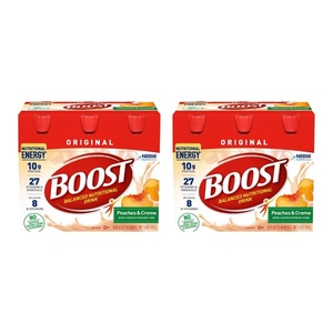 image:imageBOOST High Protein Balanced Nutritional Drink Very Vanilla 8 FL OZ Pack of 6Peaches  Creme