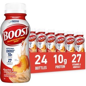 image:imageBOOST Original Ready to Drink Nutritional Drinks Peaches amp Creme 8 Fl Oz Pack of 24Peaches  Cream