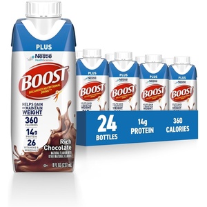 image:imageBOOST Plus Nutritional Drink Creamy Strawberry 8 Fl Oz Pack of 24Chocolate