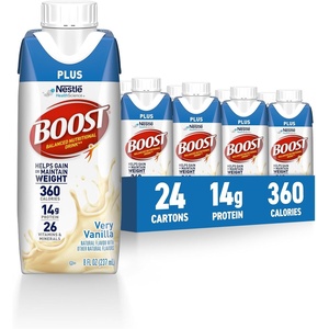 image:imageBOOST Plus Nutritional Drink Creamy Strawberry 8 Fl Oz Pack of 24Vanilla