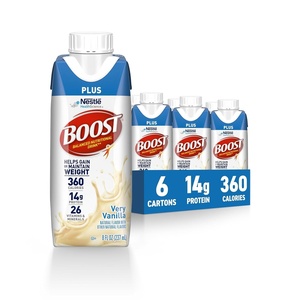 image:imageBOOST Plus Ready to Drink Balanced Nutritional Drink Very Vanilla 8 FL OZ Pack of 6